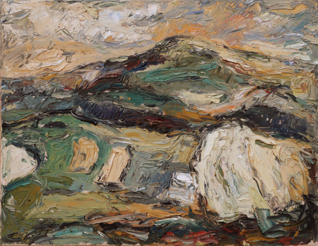 Warthberg I, 2023 Öl auf Leinwand 58/75